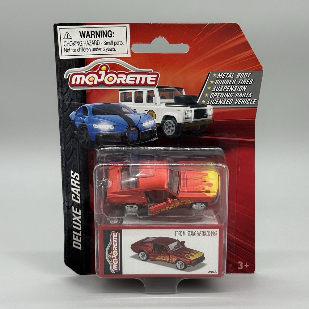 2023 Majorette 1/64 Deluxe Cars Ford Mustang Fastback 1967 Diecast Car B97